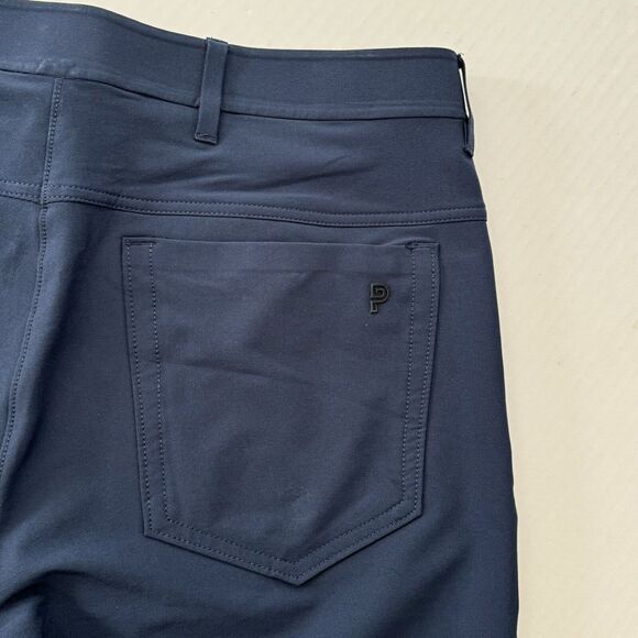 Public Rec Pants Dealmaker/Workday 2.0 Mens 34/34 Navy Blue Cropped Tapered - Picture 6 of 11